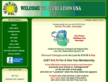 Tablet Screenshot of campingandcampgrounds.com